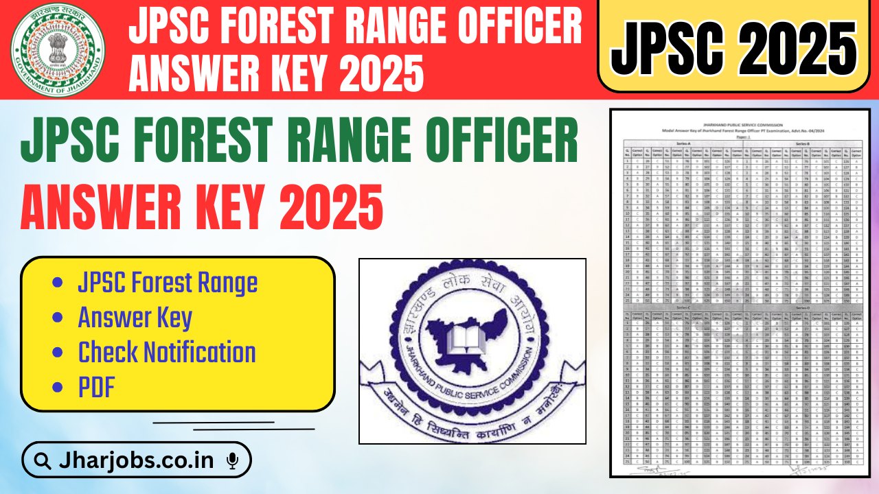 JPSC Forest Ranger Answer Key 2025